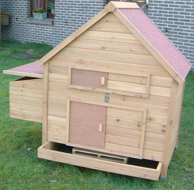 Kippenhok Sussex 10 roofing